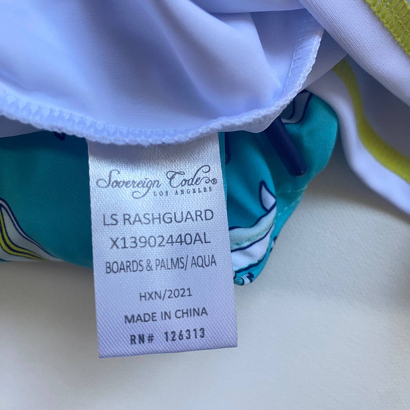 NWT Sovereign Code Boys Joy Ride Boards & Palms Top & Bottom Rash Guard Set (4) - Picture 11 of 12